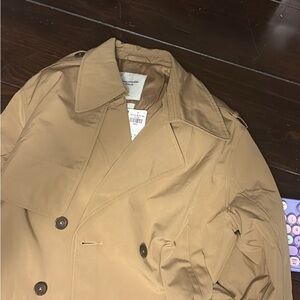 Abercrombie & Fitch Tan Trench Coat Classic Style